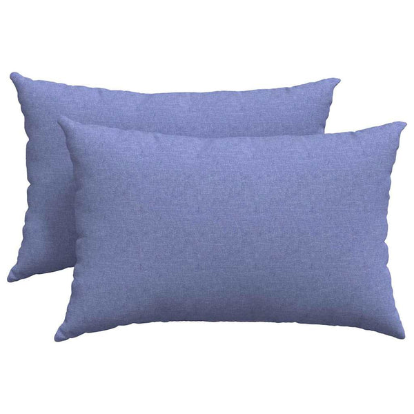 Jeans Sofakissen 2er-Set Blau 60x40cm