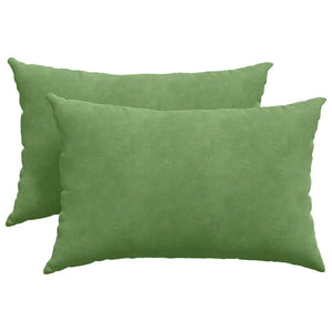 Hellgrüne Cord Sofakissen 60x40cm, 2er-Set