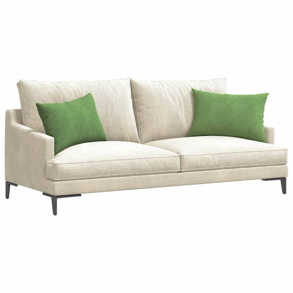 Hellgrüne Cord Sofakissen 60x40cm, 2er-Set