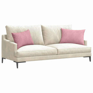 2er-Set Sofakissen Rosa Cord 60x40 cm