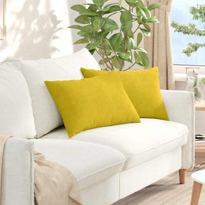 Sofakissen Gelb Cord 60x40cm 2er-Set