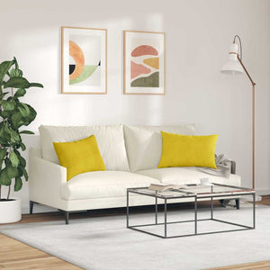 Sofakissen Gelb Cord 60x40cm 2er-Set
