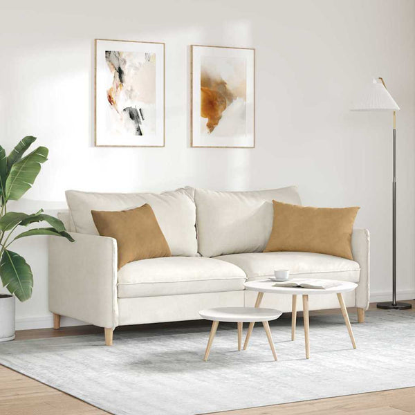 Sofakissen Braun Cord 60x40cm 2er Set