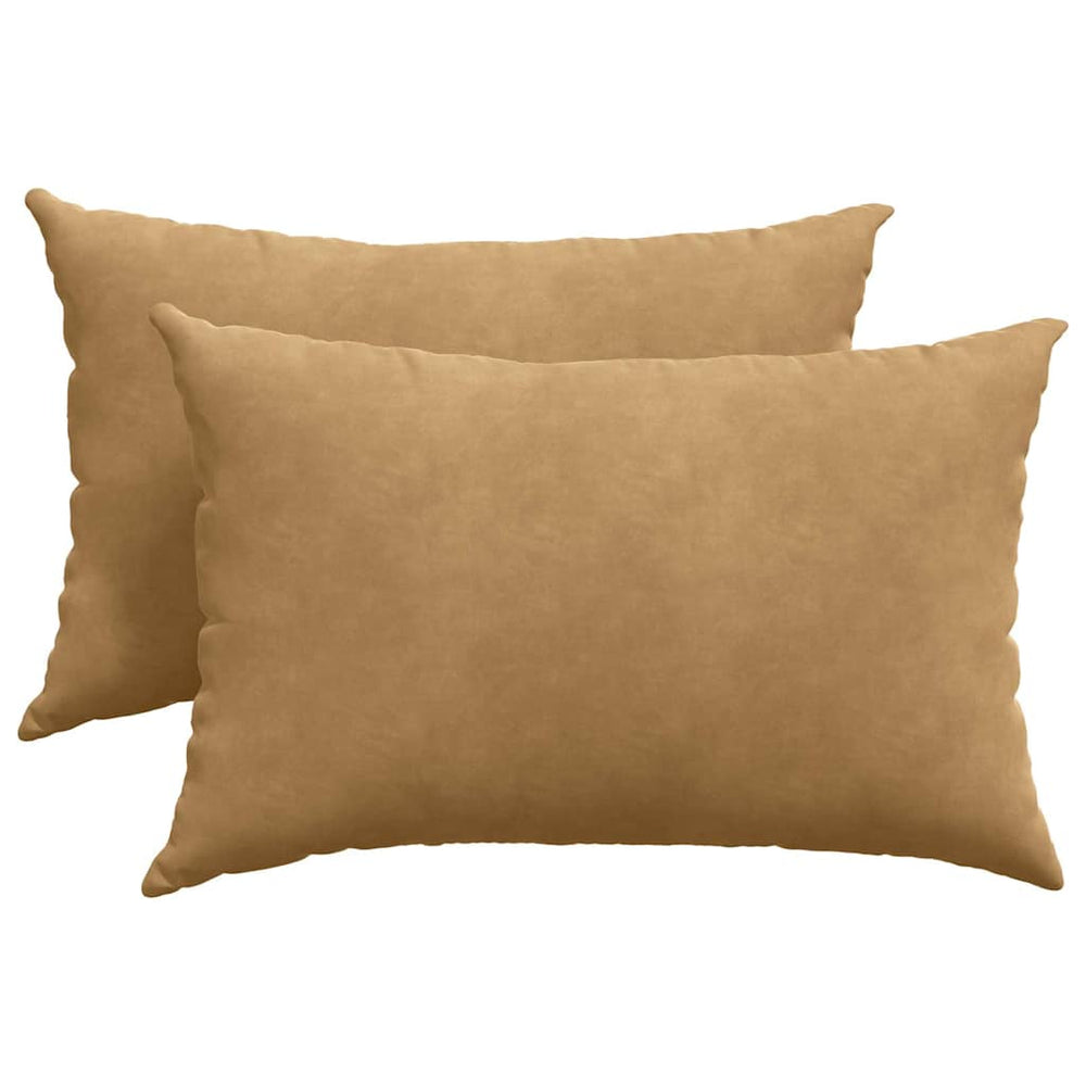 Sofakissen Braun Cord 60x40cm 2er Set