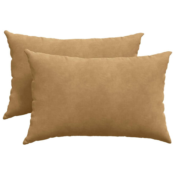 Sofakissen Braun Cord 60x40cm 2er Set