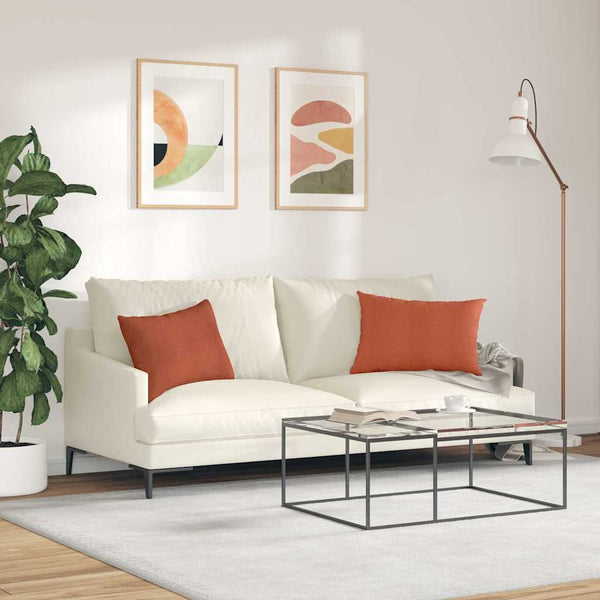 Sofakissen 2er Set Cord Rot-Orange 60x40cm