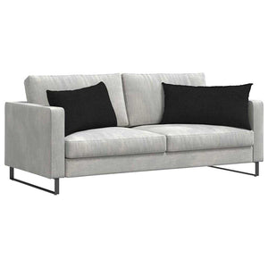 Sofakissen 2er Set Schwarz 80x40 cm