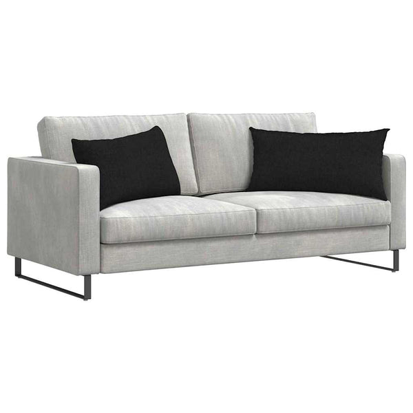 Sofakissen 2er Set Schwarz 80x40 cm