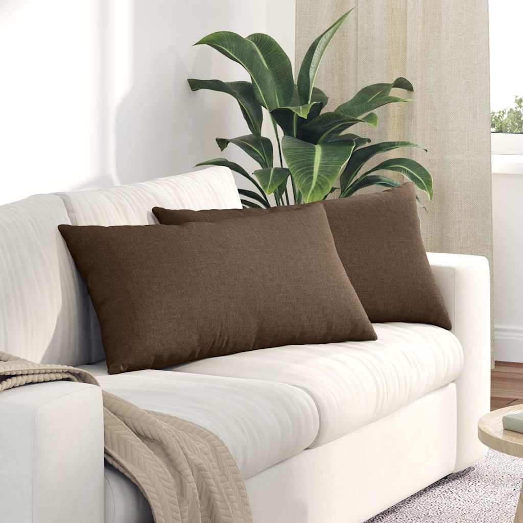Sofakissen Braun 80x40 cm 2er Set