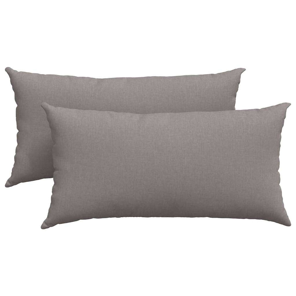 Sofakissen 2er Set Taupe 80x40 cm