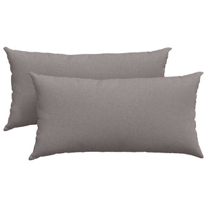 Sofakissen 2er Set Taupe 80x40 cm