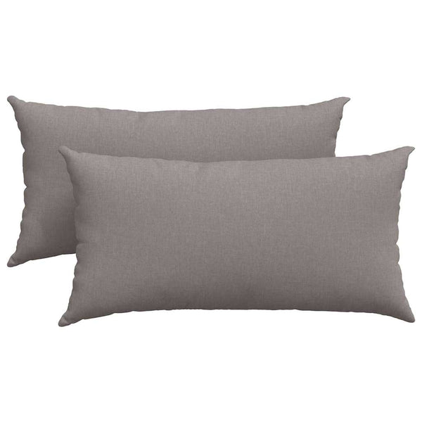 Sofakissen 2er Set Taupe 80x40 cm