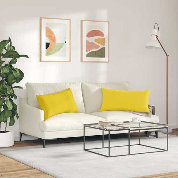 Sofakissen Helles Gelb 80x40 cm 2er Set