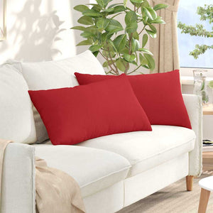 Sofakissen 2er Set Rot 80x40 cm