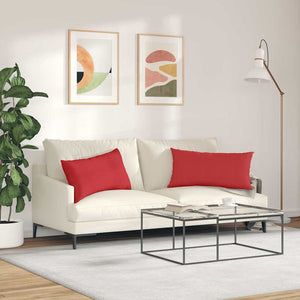 Sofakissen 2er Set Rot 80x40 cm
