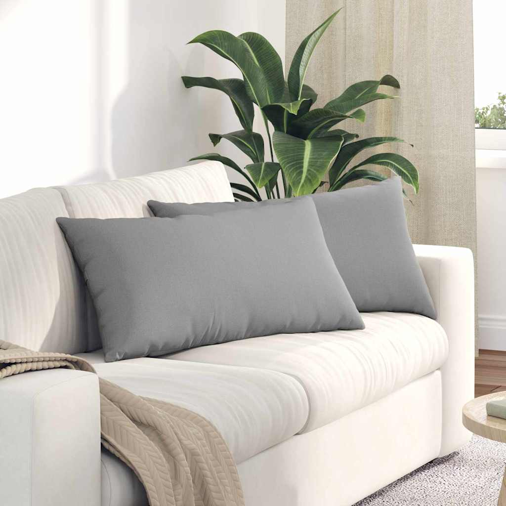 Sofakissen 2er Set Wolkengrau 80x40 cm