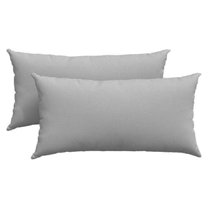 Sofakissen 2er Set Wolkengrau 80x40 cm