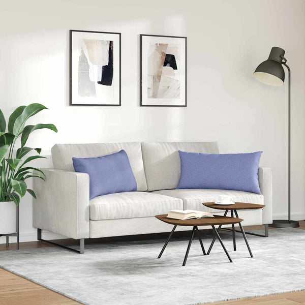 Sofakissen Jeans Blau 80x40 cm 2er-Set