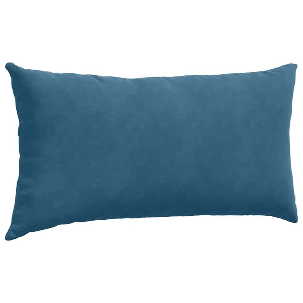 Sofakissen 2er Set Blau Cord 80x40