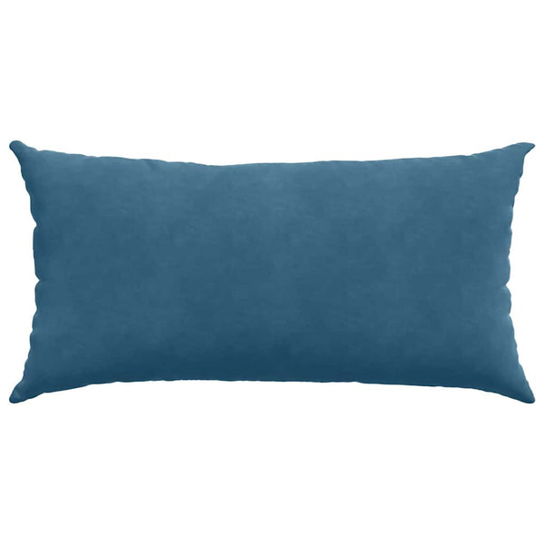 Sofakissen 2er Set Blau Cord 80x40