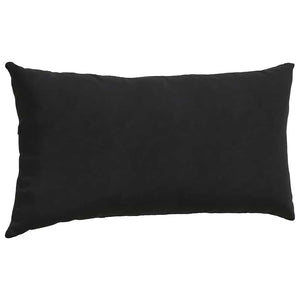 Sofakissen 2er Set Schwarz Cord 80x40cm