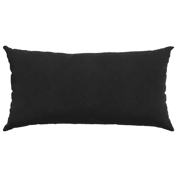 Sofakissen 2er Set Schwarz Cord 80x40cm