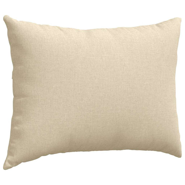 vidaXL Coussins de canapé 2 pcs Crème 70 x 50 cm Tissu