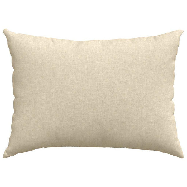 vidaXL Coussins de canapé 2 pcs Crème 70 x 50 cm Tissu