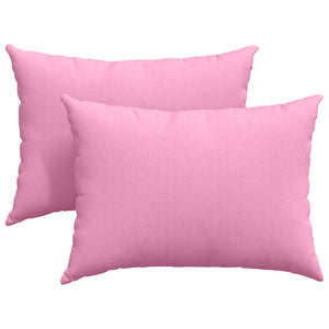 vidaXL Coussins de canapé 2 pcs Rose 70 x 50 cm Tissu