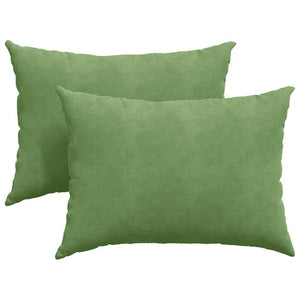vidaXL Coussins de canapé 2 pcs Vert clair 70 x 50 cm Tissu côtelé