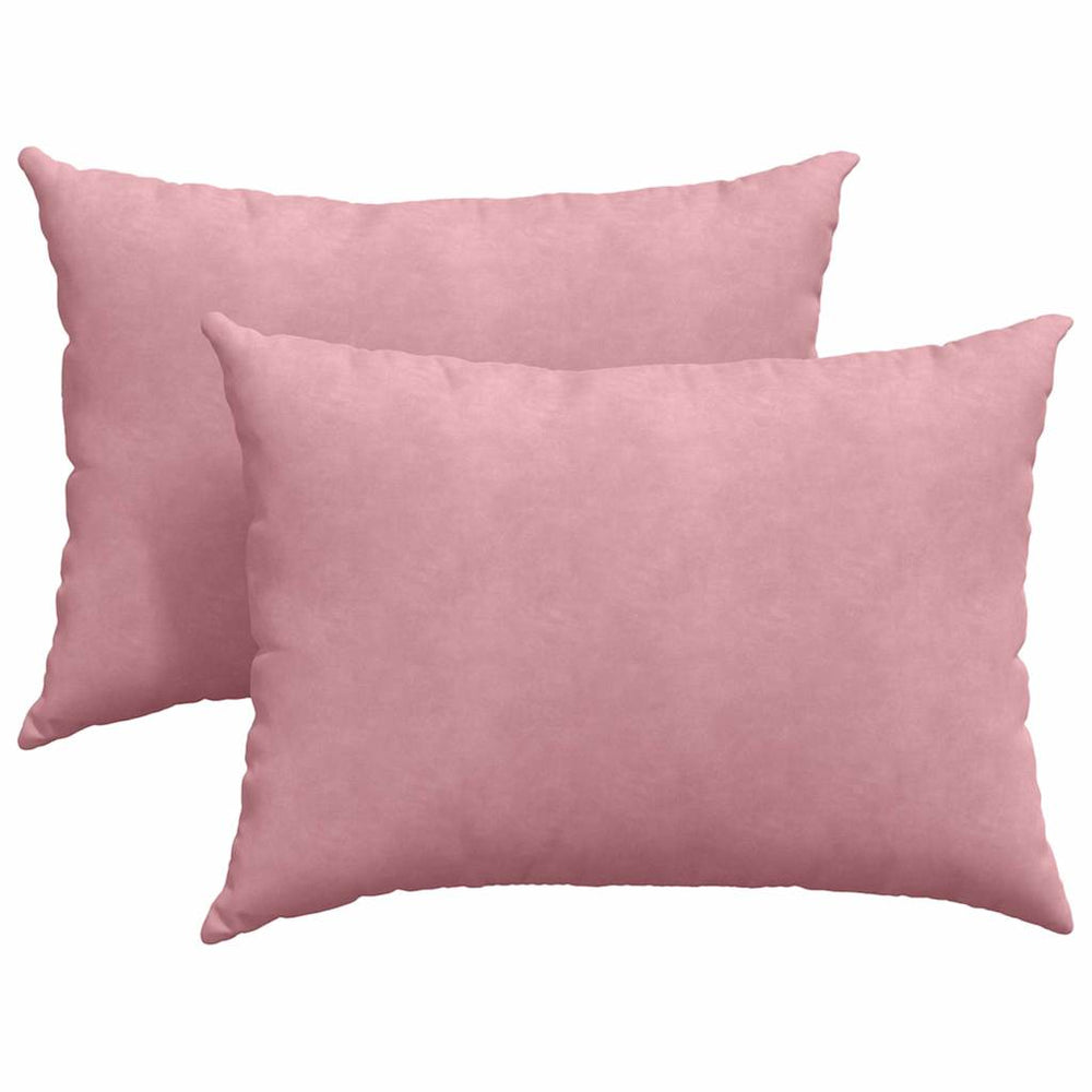 Sofakissen 2er Set Rosa Cord 70x50 cm