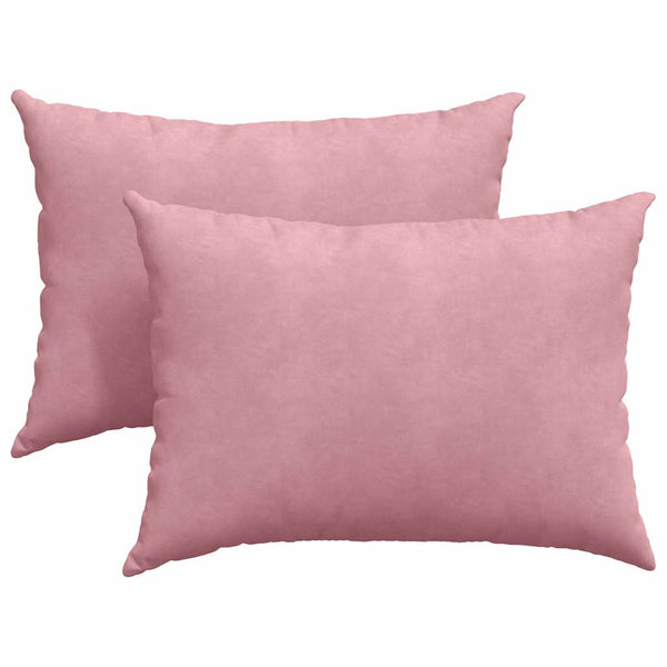Sofakissen 2er Set Rosa Cord 70x50 cm