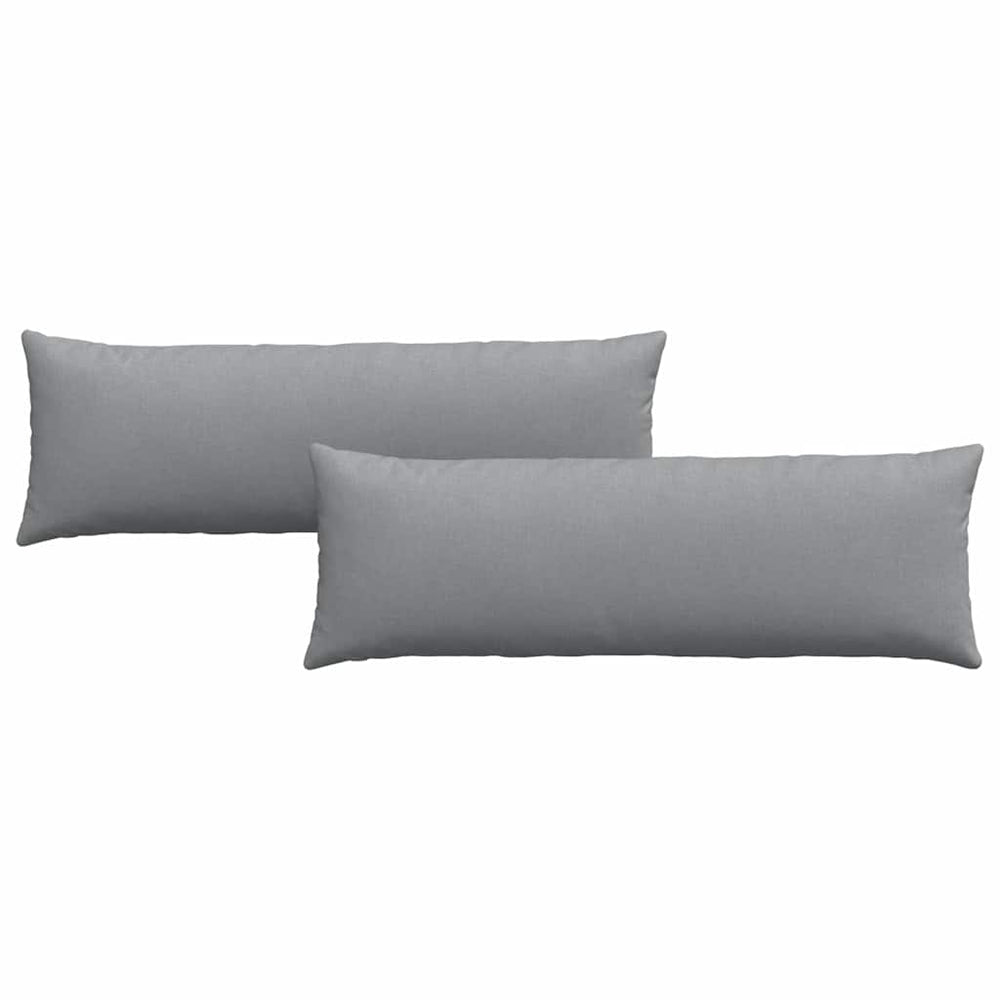 Sofakissen 2er Set Hellgrau 120x40 cm