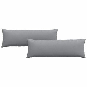 Sofakissen 2er Set Hellgrau 120x40 cm