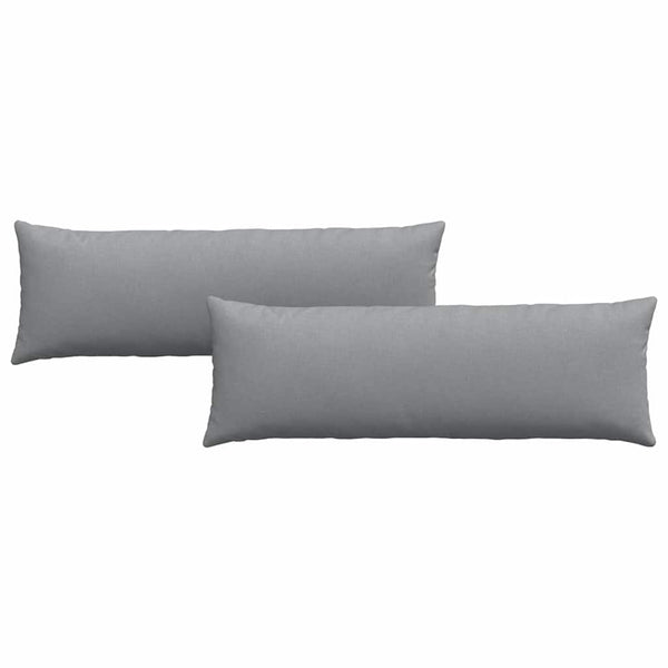 Sofakissen 2er Set Hellgrau 120x40 cm