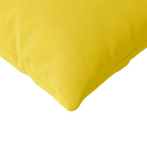 vidaXL Coussins de canapé 2 pcs Jaune clair 120 x 40 cm Tissu