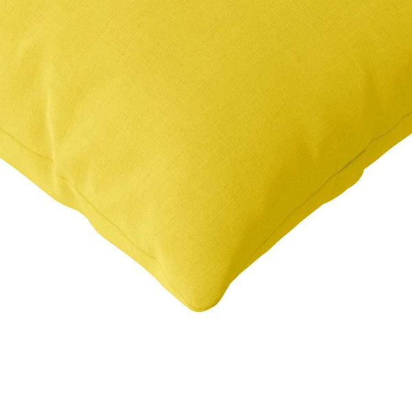 vidaXL Coussins de canapé 2 pcs Jaune clair 120 x 40 cm Tissu
