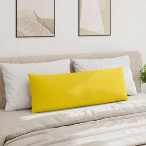 vidaXL Coussins de canapé 2 pcs Jaune clair 120 x 40 cm Tissu
