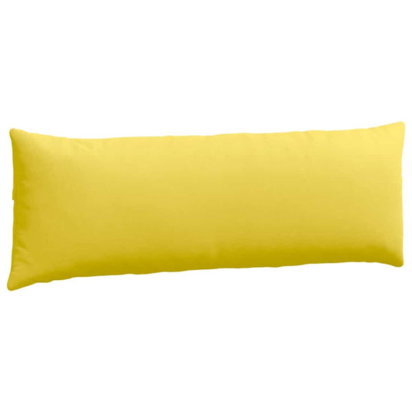 vidaXL Coussins de canapé 2 pcs Jaune clair 120 x 40 cm Tissu