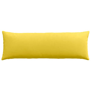 vidaXL Coussins de canapé 2 pcs Jaune clair 120 x 40 cm Tissu