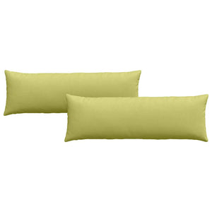 vidaXL Coussins de canapé 2 pcs Vert clair 120 x 40 cm Tissu