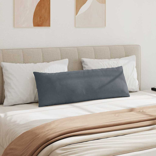 Sofakissen 2er Set Dunkelgrau Cord 120x40