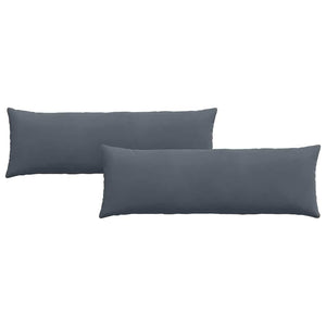 Sofakissen 2er Set Dunkelgrau Cord 120x40