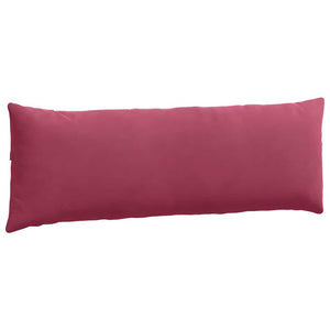 Weinrote Cord Sofakissen, 120x40cm, 2er Set