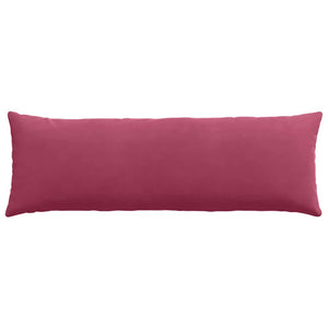 Weinrote Cord Sofakissen, 120x40cm, 2er Set