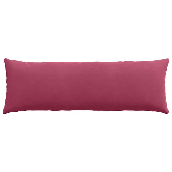 Weinrote Cord Sofakissen, 120x40cm, 2er Set