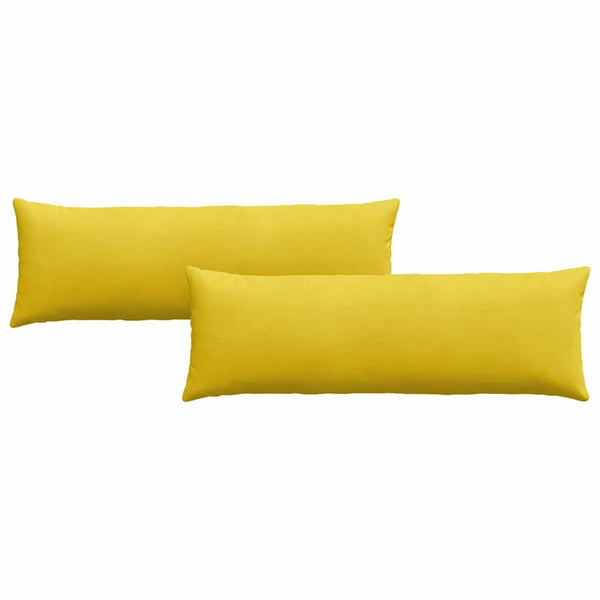 Gelbe Cord Sofakissen 120 x 40 cm, 2er-Set