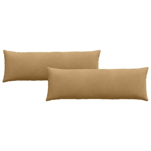 Sofakissen 2er Set Braun Cord 120x40cm