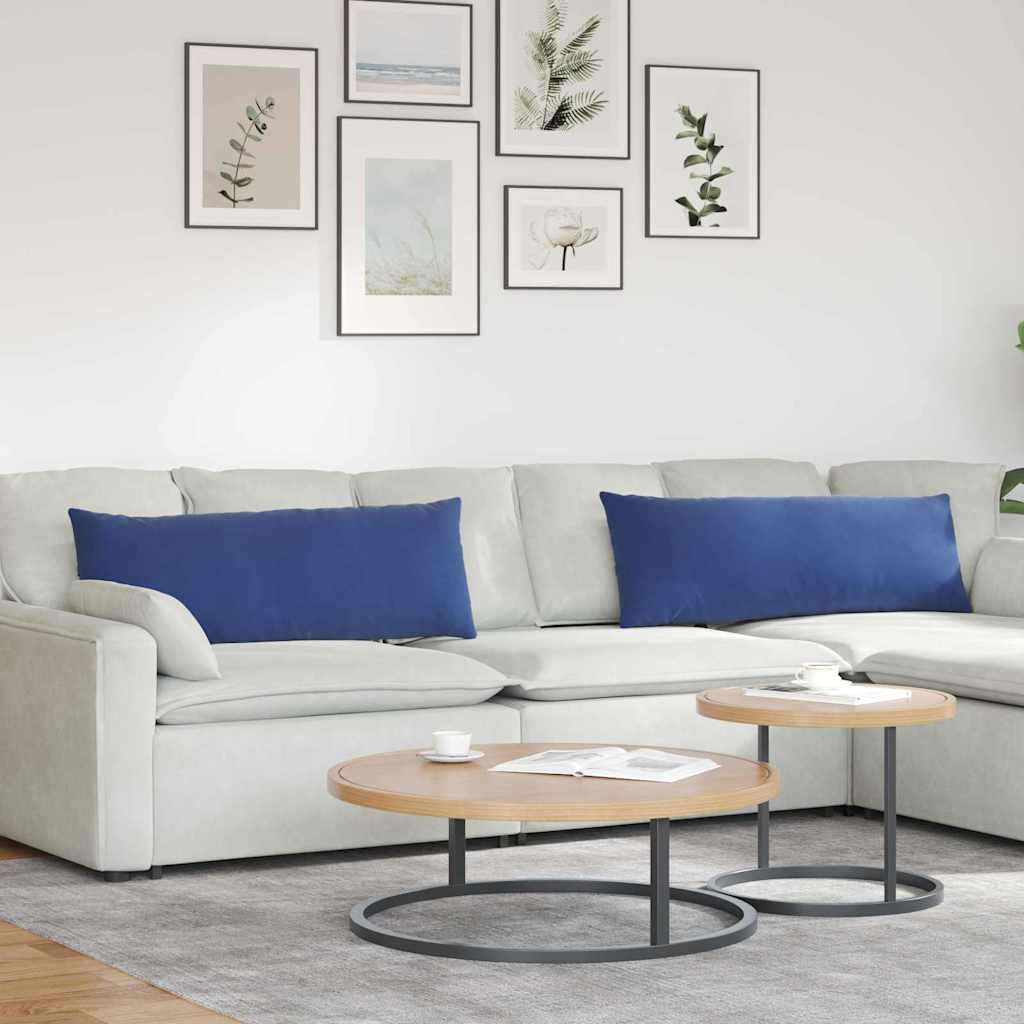 Sofakissen 2er Set Polizeiblau Cord 120x40
