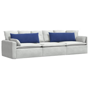 Sofakissen 2er Set Polizeiblau Cord 120x40